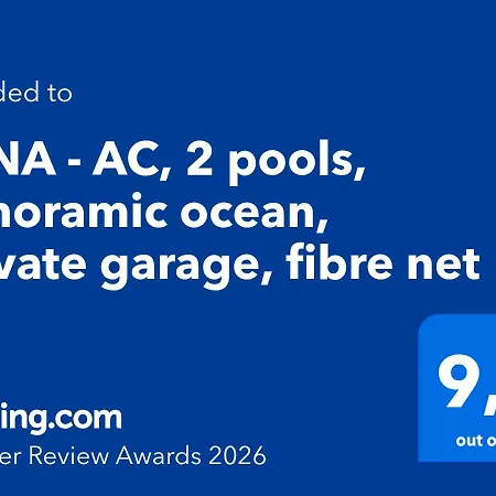Apartmán Luna - Ac, 2 Pools, Panoramic Ocean, Private Garage, Fibre Net *